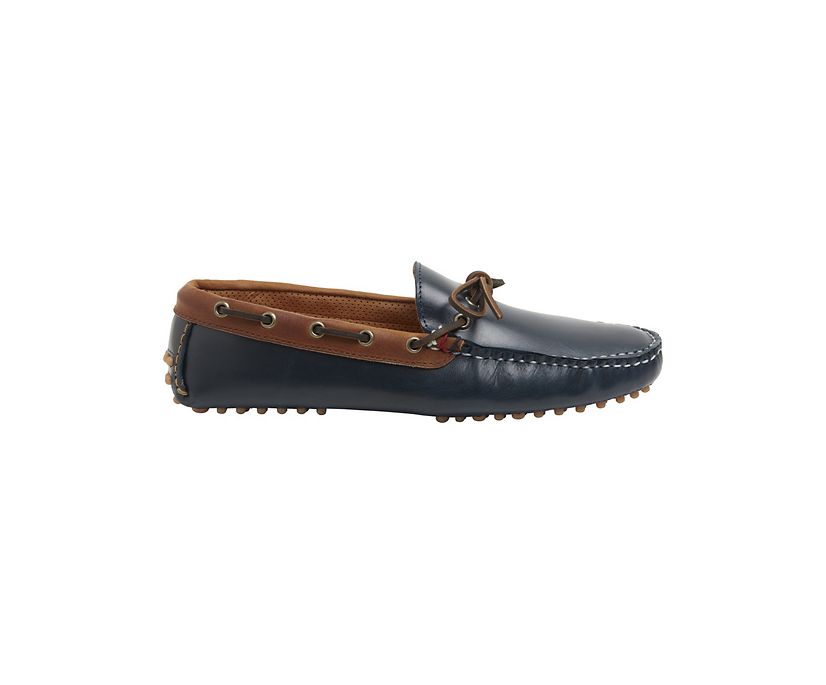 Sperry Gold Cup Handcrafted in Maine 1-Eye Driver Loafers - Men's Loafers - Navy/Brown [SL1257948] S